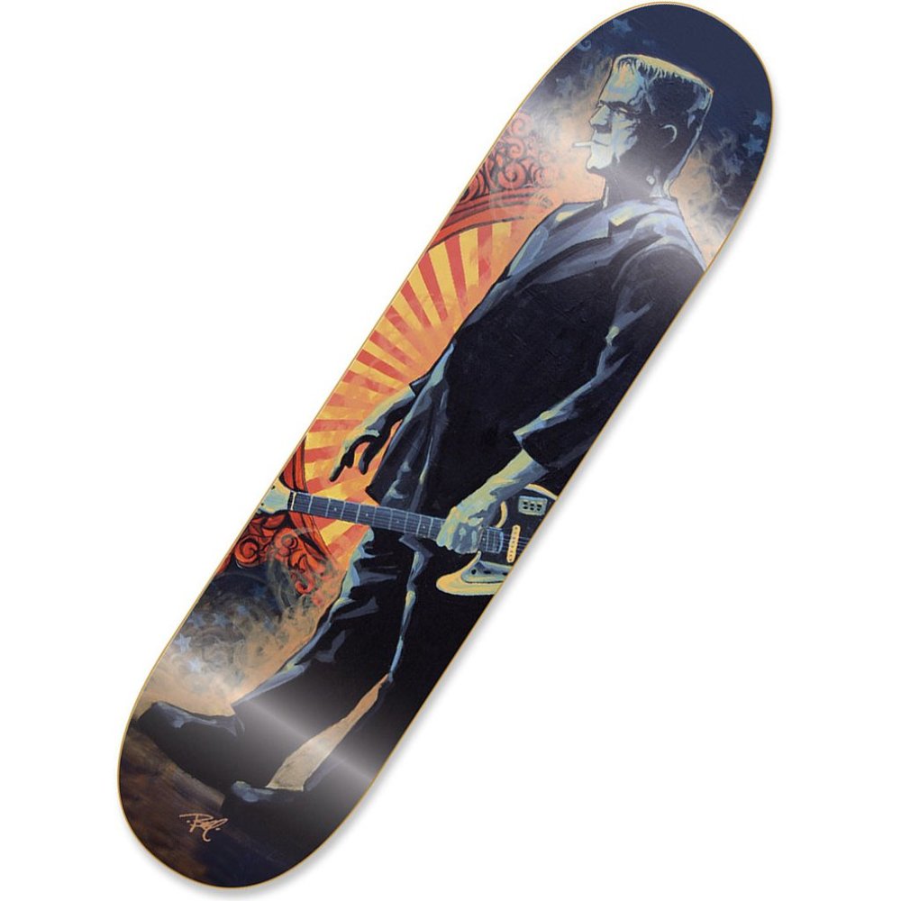 Frankie was a Rocker Frankenstein Skateboard Skate Deck / Wall Art Mike Bell NWT